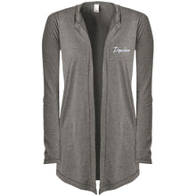 Load image into Gallery viewer, Dopeliven Women&#39;s Hooded Cardigan (w/white embroidered lettering)