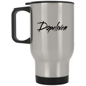 Dopeliven, Silver Stainless Travel Mug