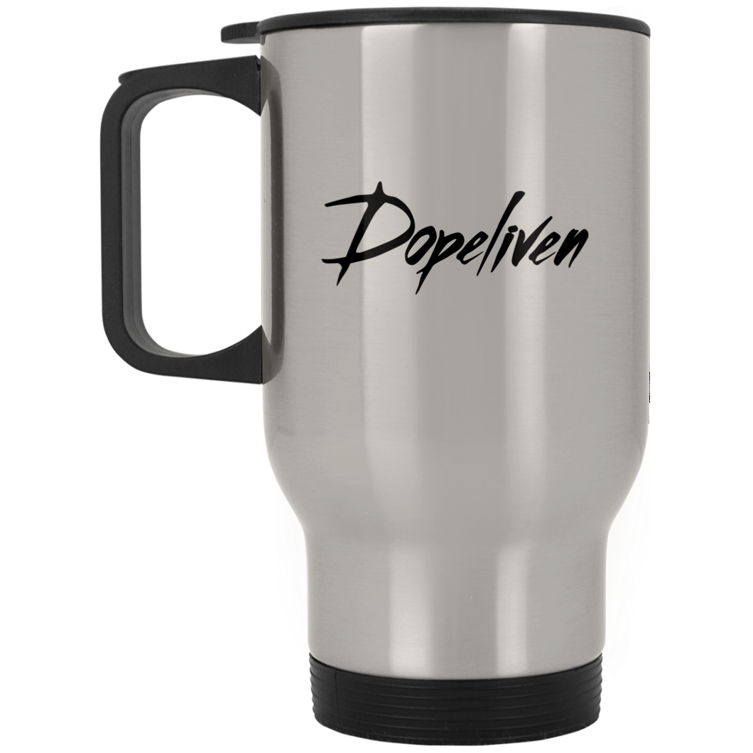 Dopeliven, Silver Stainless Travel Mug