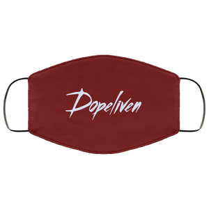 DopeLiven, Face Mask (White Logo, Multiple Colors Available)