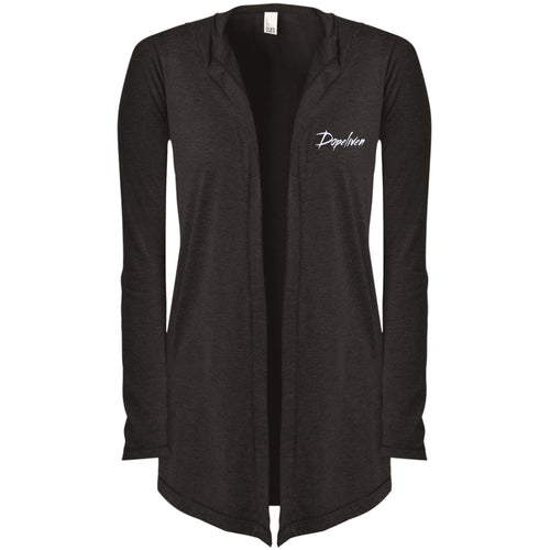 Dopeliven Women's Hooded Cardigan (w/white embroidered lettering)