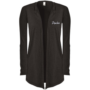 Dopeliven Women's Hooded Cardigan (w/white embroidered lettering)