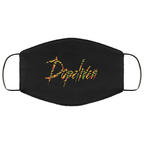 DopeLiven, Kente Cloth Logo,  Face Mask, Multiple Colors Available