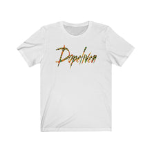 Load image into Gallery viewer, Dopeliven, Kente Logo, Unisex Jersey Short Sleeve Tee